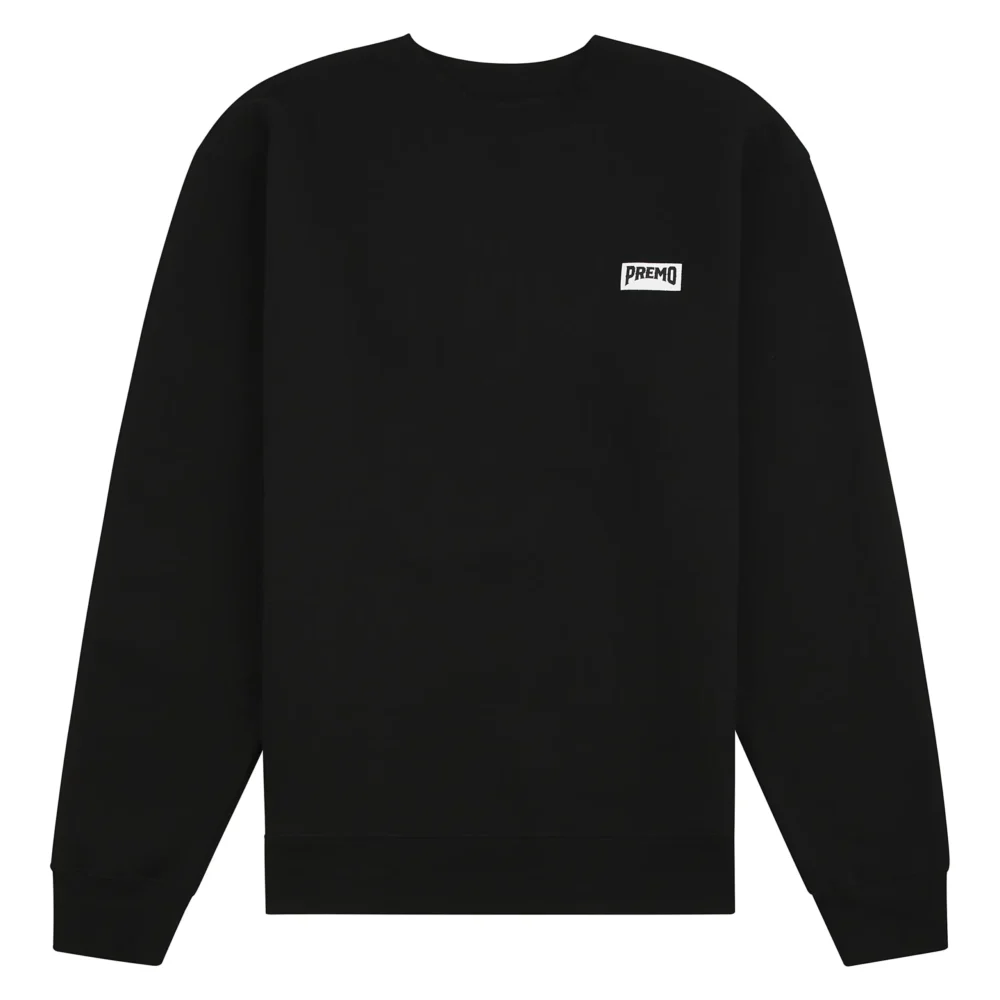 Premo | Pre-Packed Flowers | Crewneck Sweatshirt - Black/White
