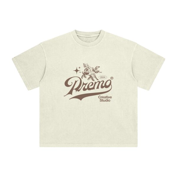 Creative Studio Cream & Brown T-Shirt