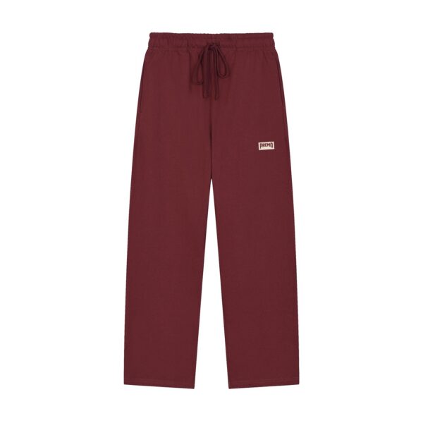 Premo Maroon Straight-Leg Sweatpants