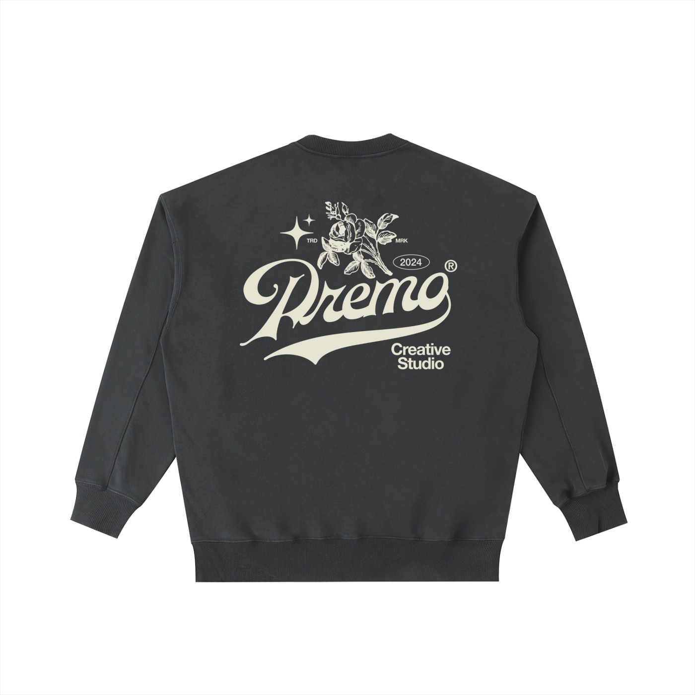 Vintage Washed Heavyweight Crewneck Sweatshirt - Image 4