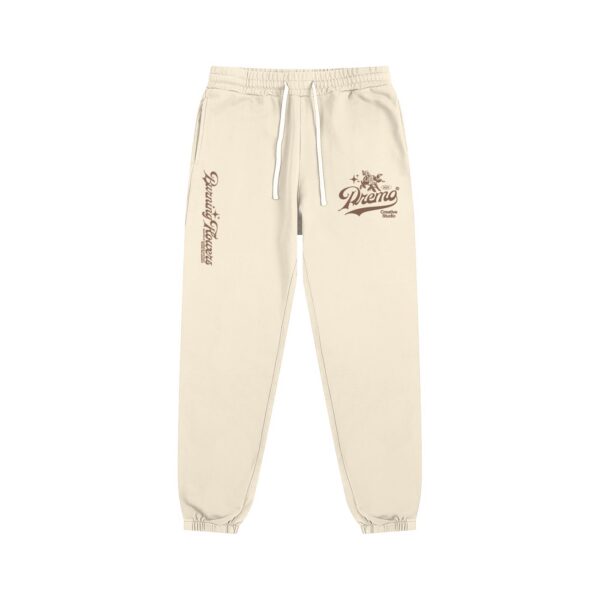 Creative Studio Cream & Brown Sweatpants