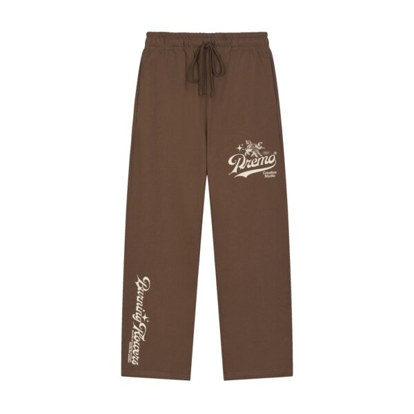 Creative Studio Brown Straight-Leg Sweatpants