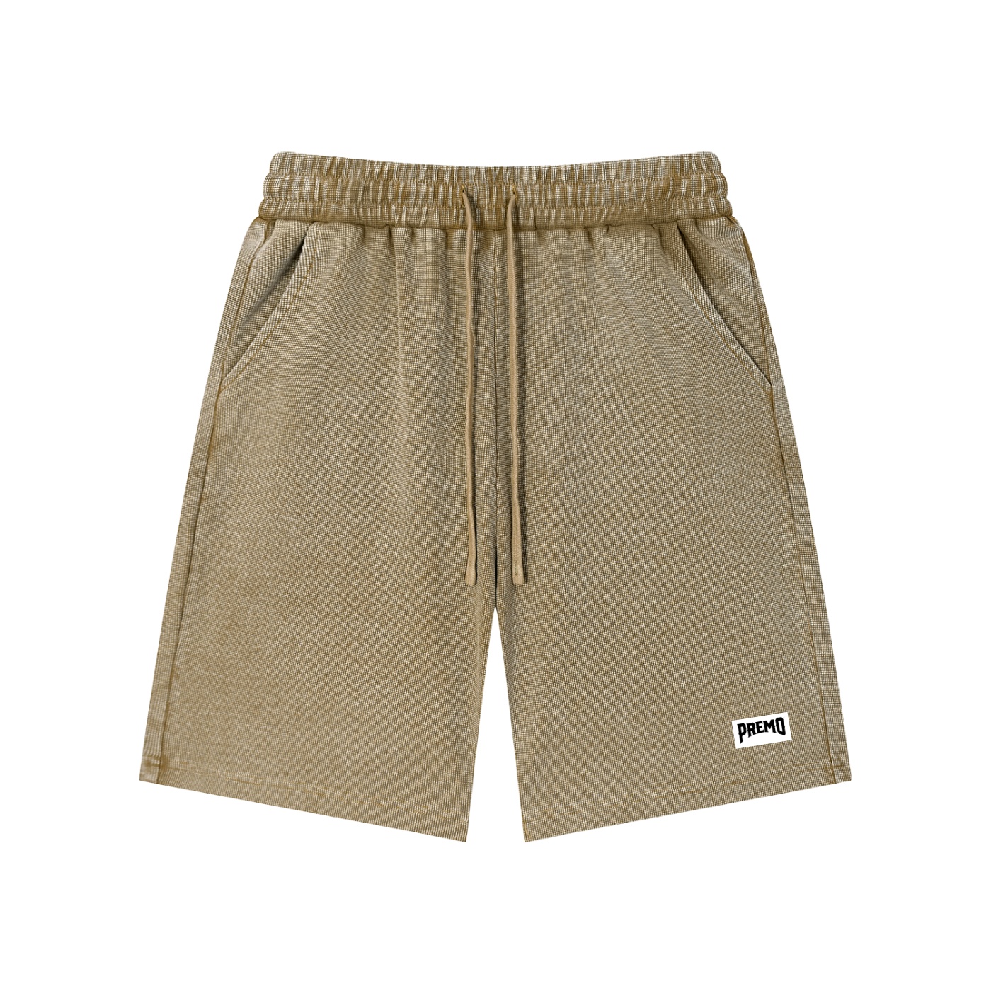 Premo Dark Mineral Wash Waffle Knit Shorts - Image 3