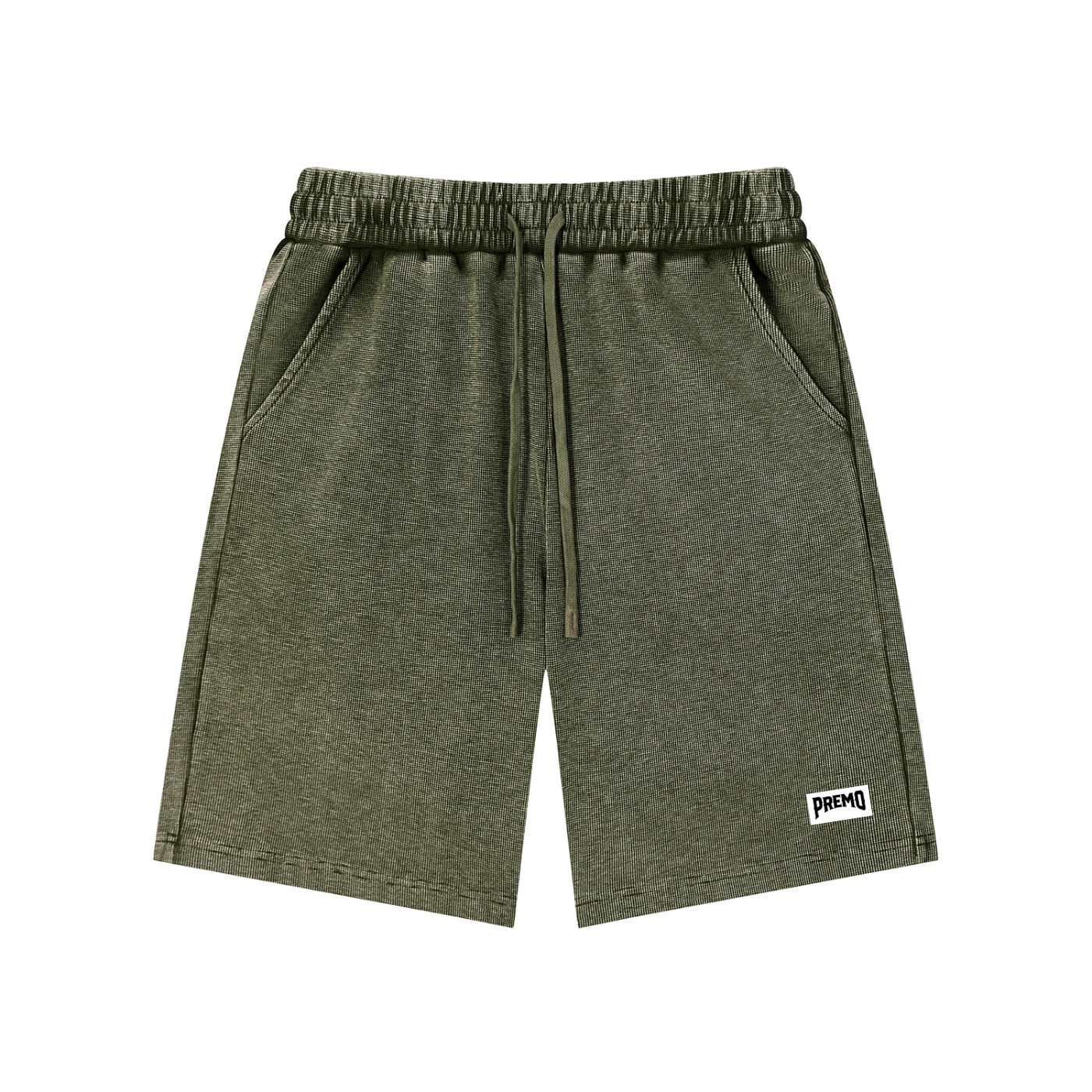 Premo Dark Mineral Wash Waffle Knit Shorts - Image 5