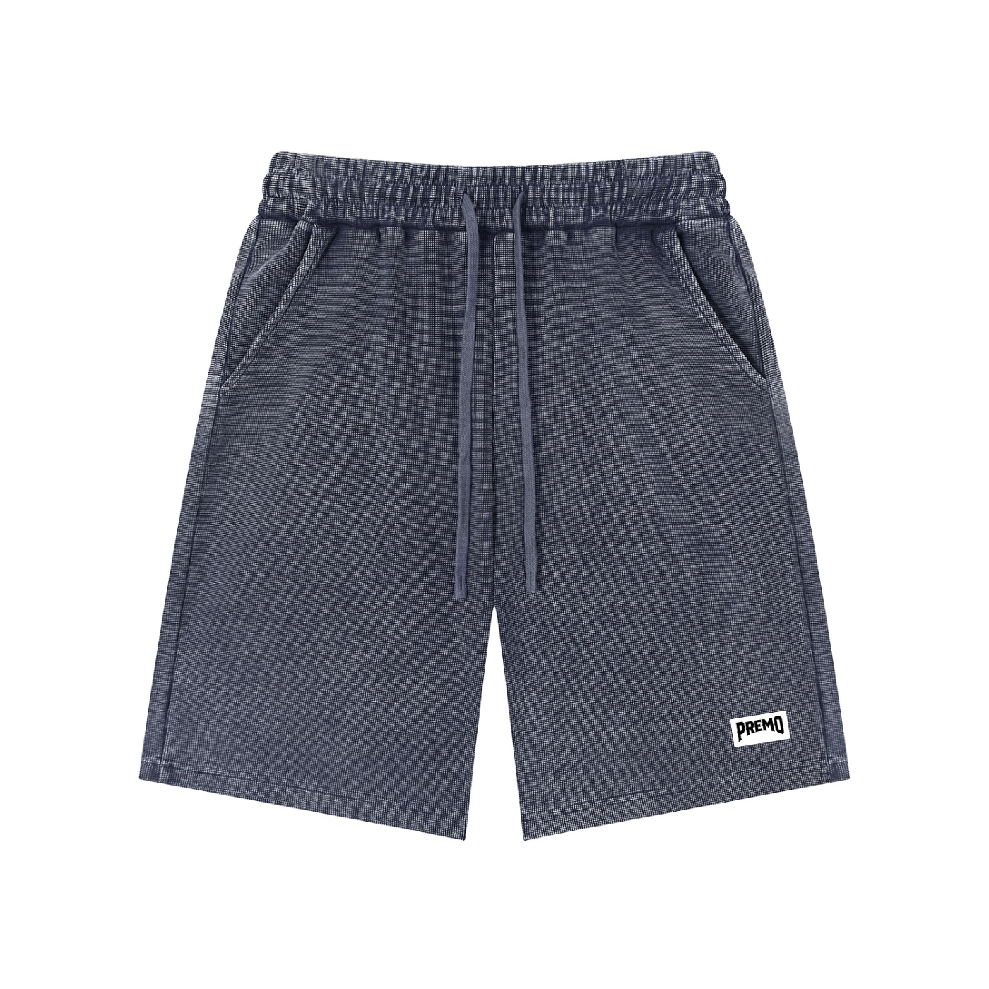 Premo Dark Mineral Wash Waffle Knit Shorts - Image 9