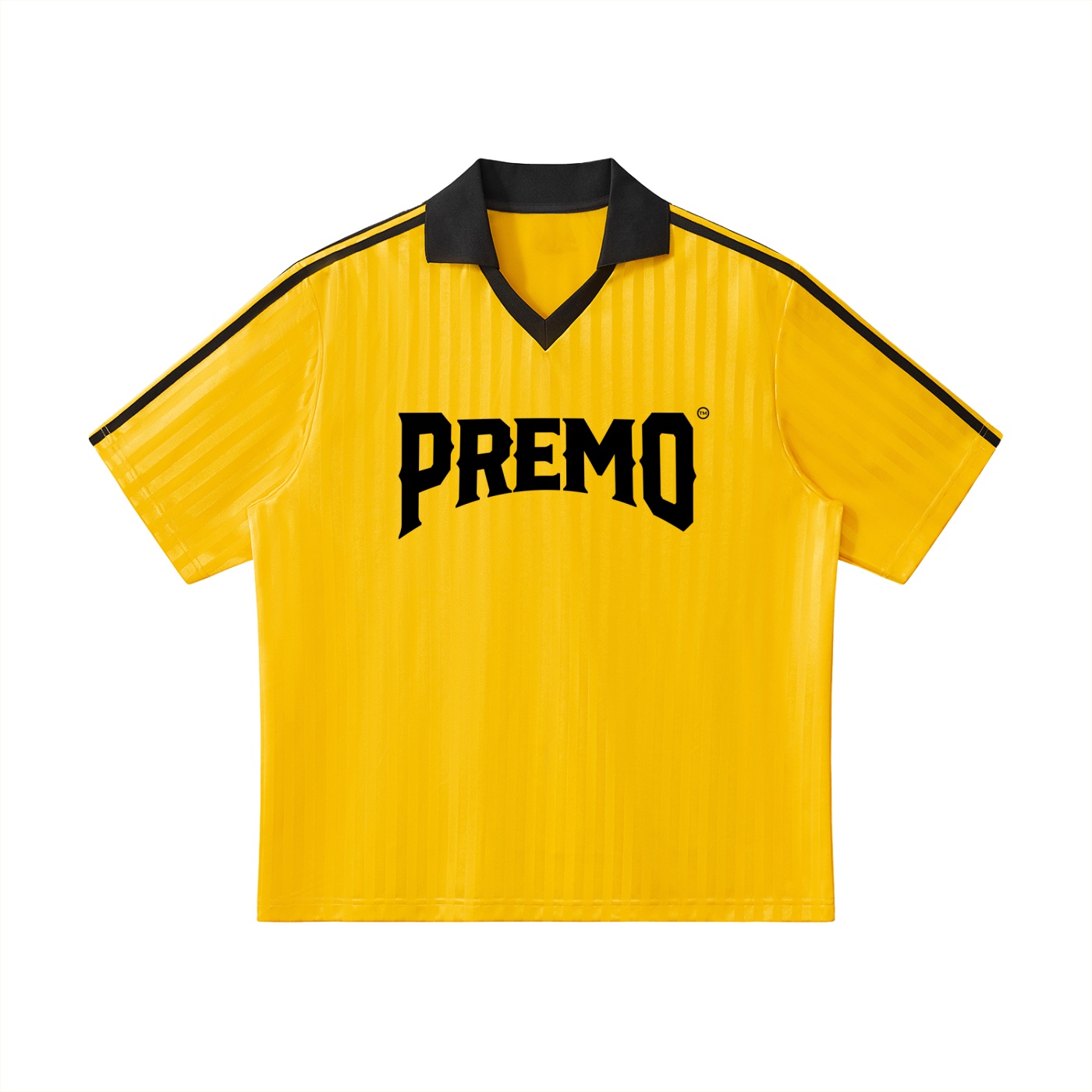 Premo Striped Yellow Soccer Jersey