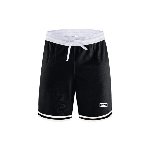 Premo Black Classic Stripe Trim Basketball Shorts
