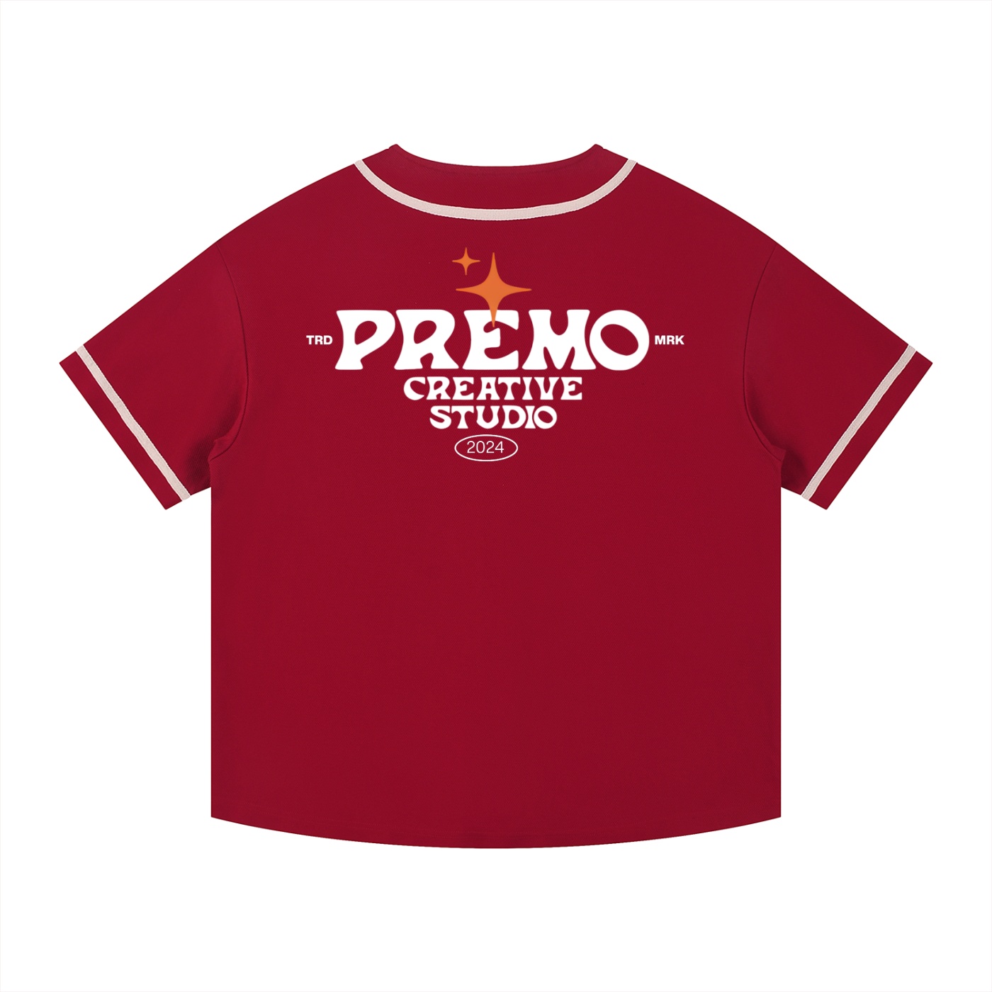 Premo Contrast Piped Dark Button-Up Jersey