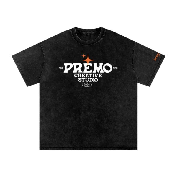 PCS Black Snow Washed Oversized Cotton T-Shirt