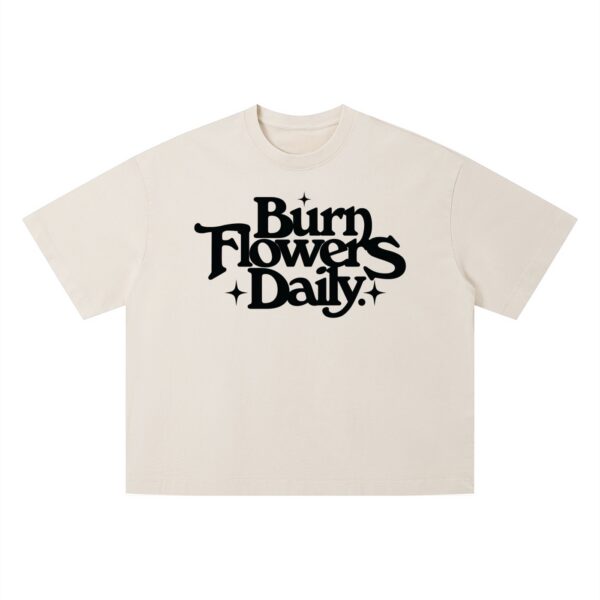 Burn Flowers Daily Light Vintage Wash Boxy T-Shirt