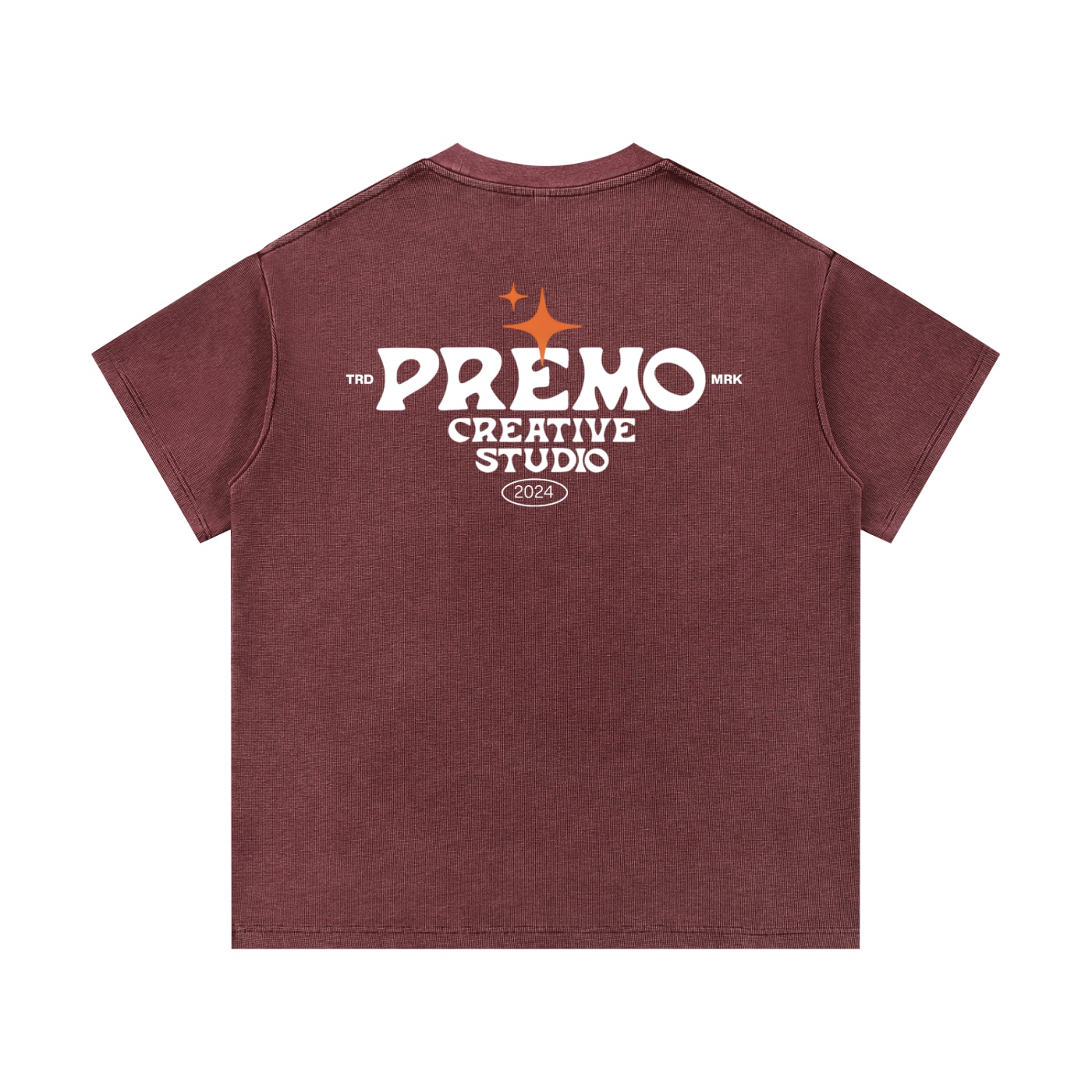 Premo Dark Mineral Wash Waffle Knit T-Shirt