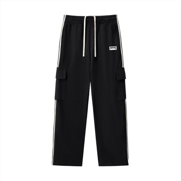 Premo Side Stripe Dark Straight-Leg Pants