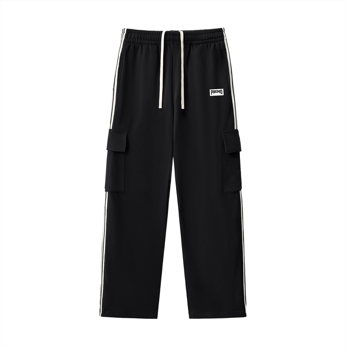Premo Side Stripe Dark Straight-Leg Pants