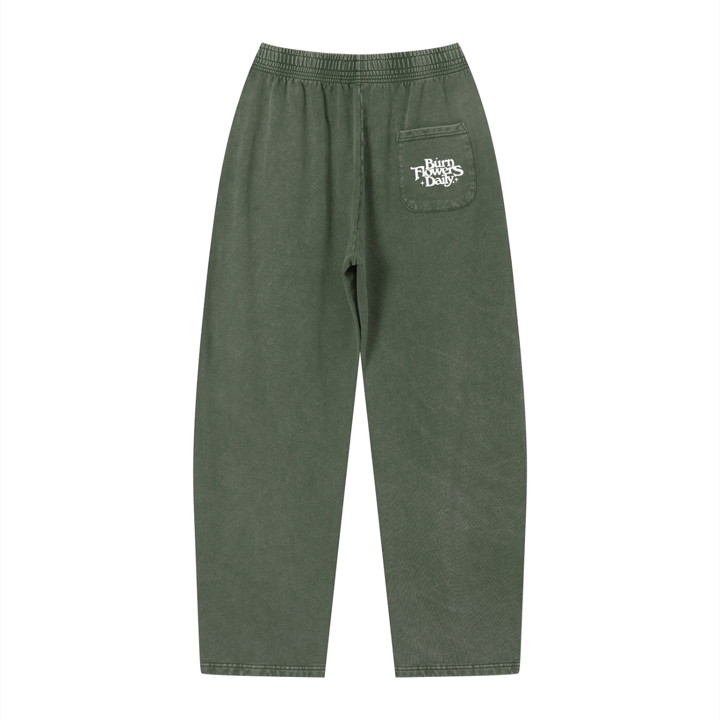 Burn Flowers Daily Dark Vintage Wash Loose Sweatpants - Image 7