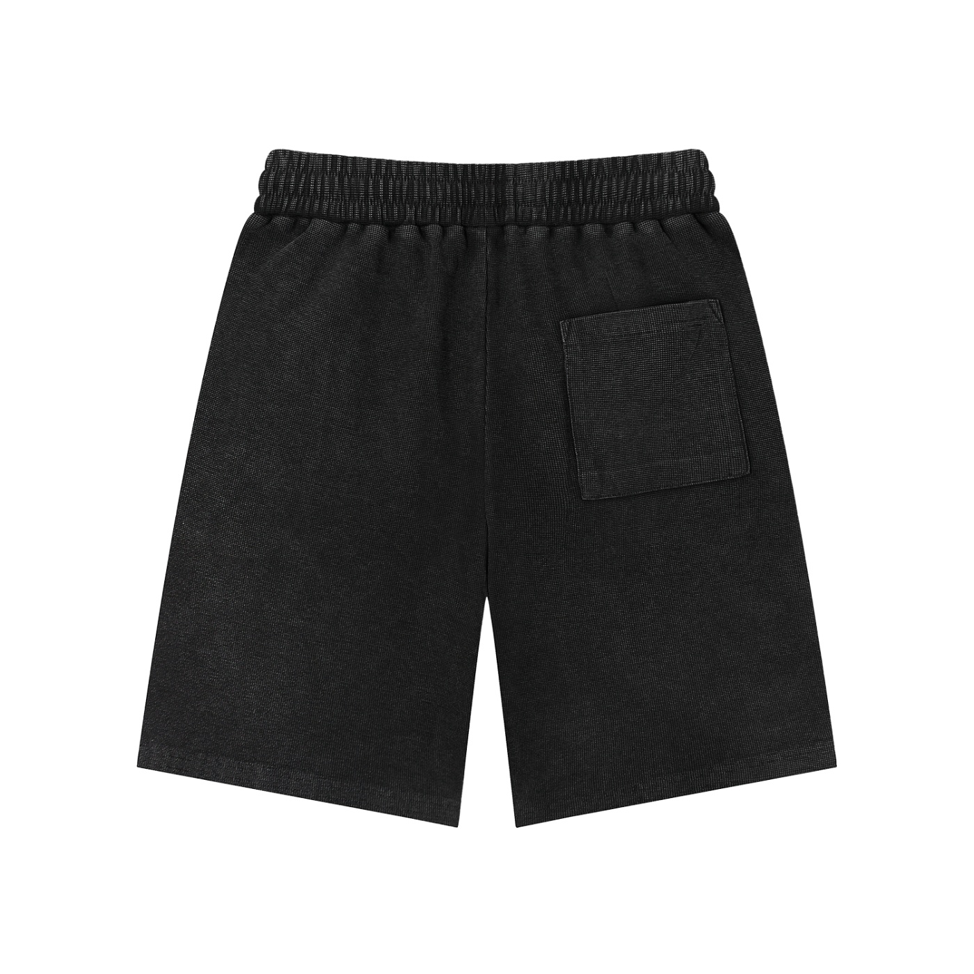 Premo Dark Mineral Wash Waffle Knit Shorts - Image 2