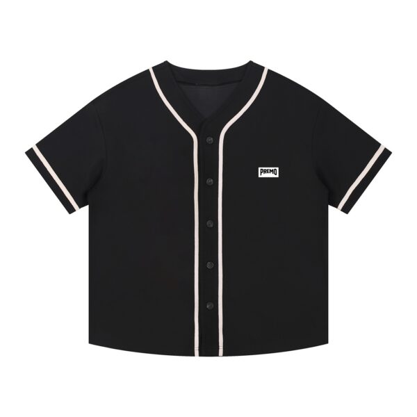 Premo Contrast Piped Dark Button-Up Jersey