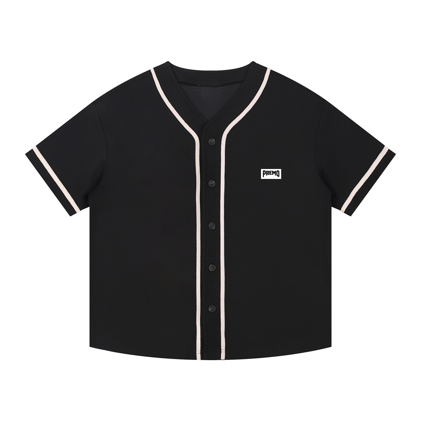 Premo Contrast Piped Dark Button-Up Jersey