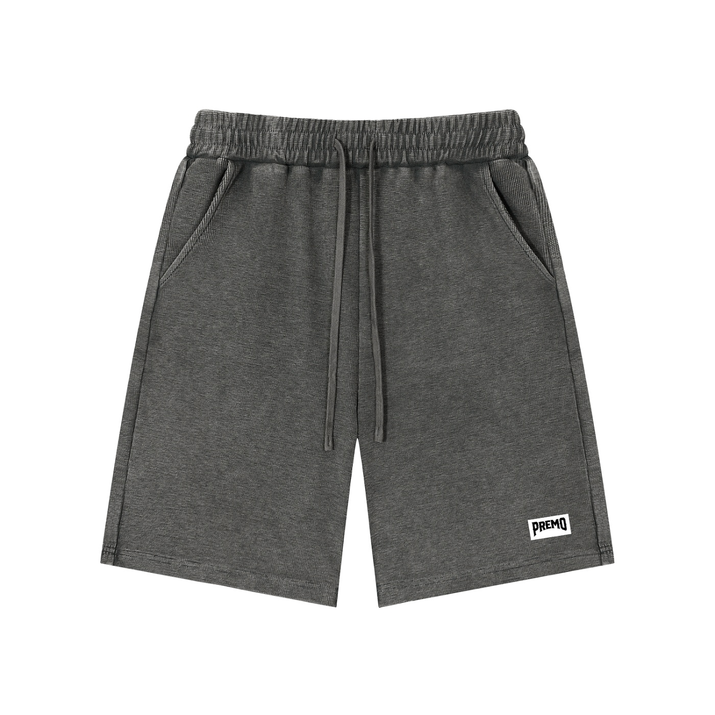 Premo Dark Mineral Wash Waffle Knit Shorts - Image 7