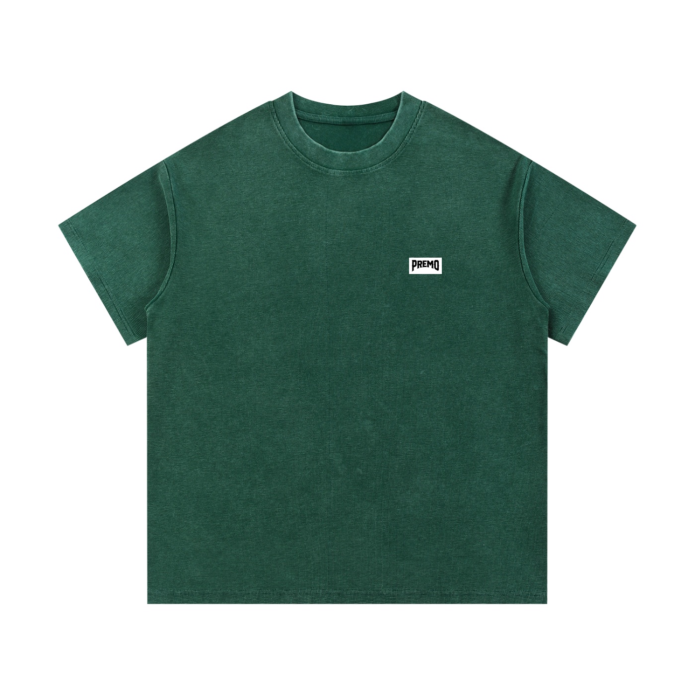 Premo Dark Mineral Wash Waffle Knit T-Shirt
