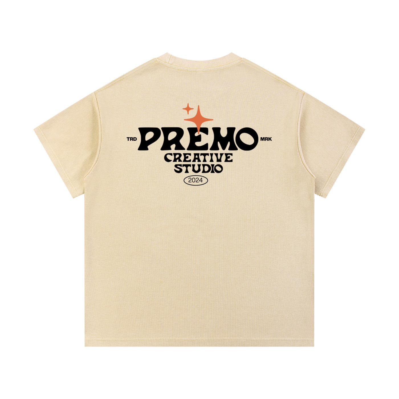 Premo Light Mineral Wash Waffle Knit T-Shirt - Image 2