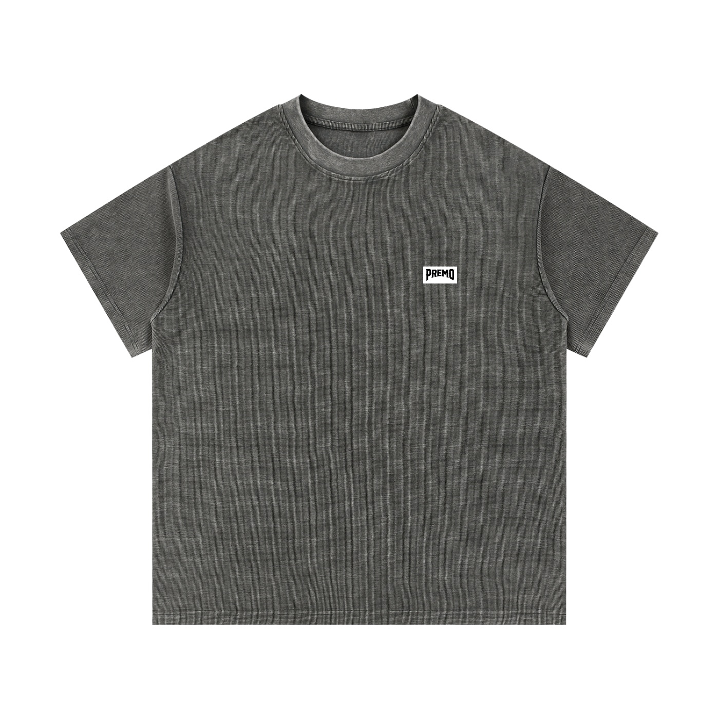 Premo Dark Mineral Wash Waffle Knit T-Shirt
