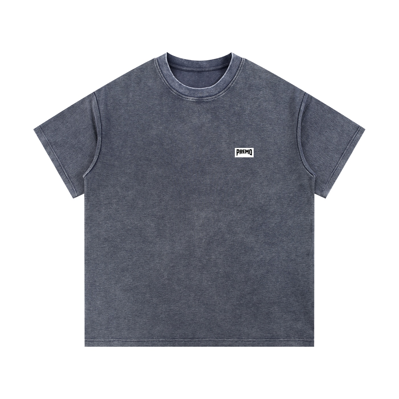 Premo Dark Mineral Wash Waffle Knit T-Shirt