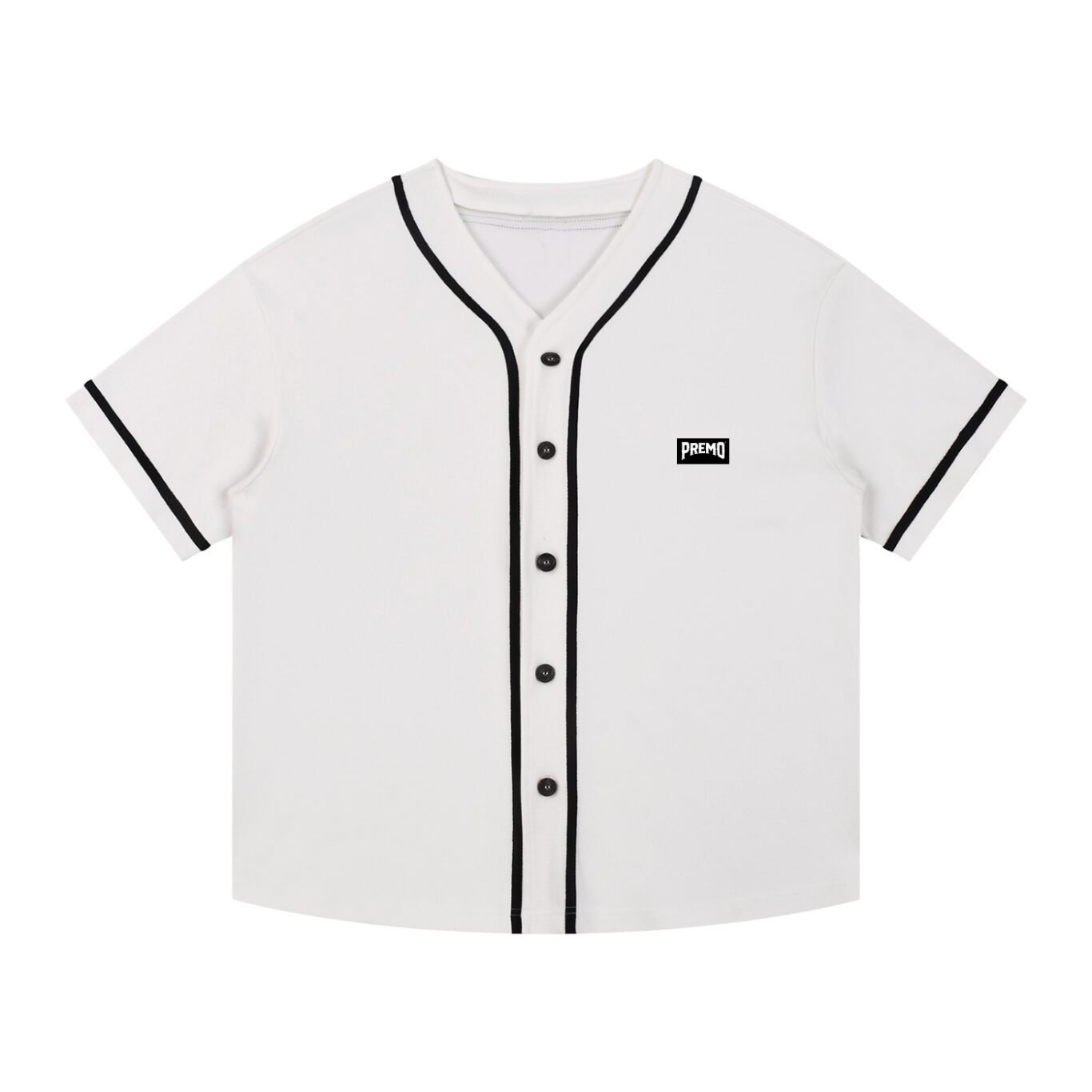 Premo Contrast Piped Light Button-Up Jersey