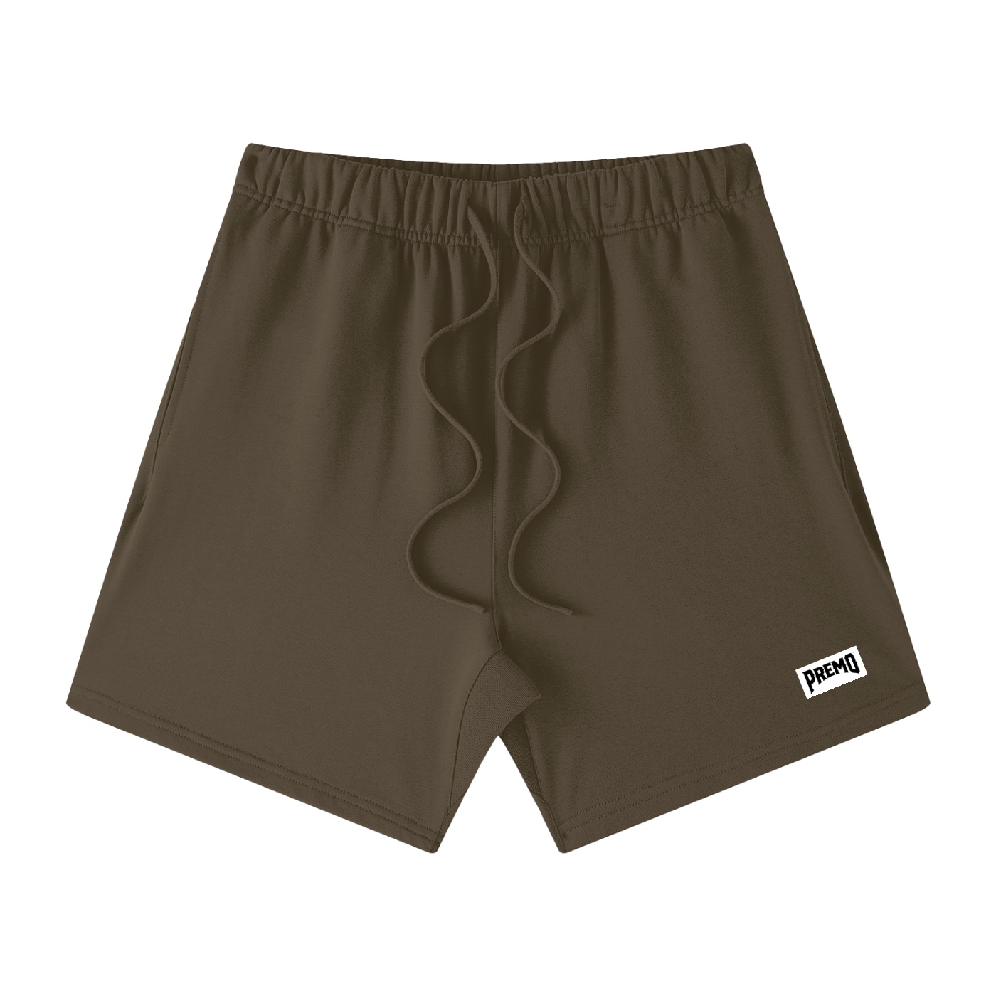 Premo Dark Earth Tone Loose Fit Cotton Shorts - Image 8
