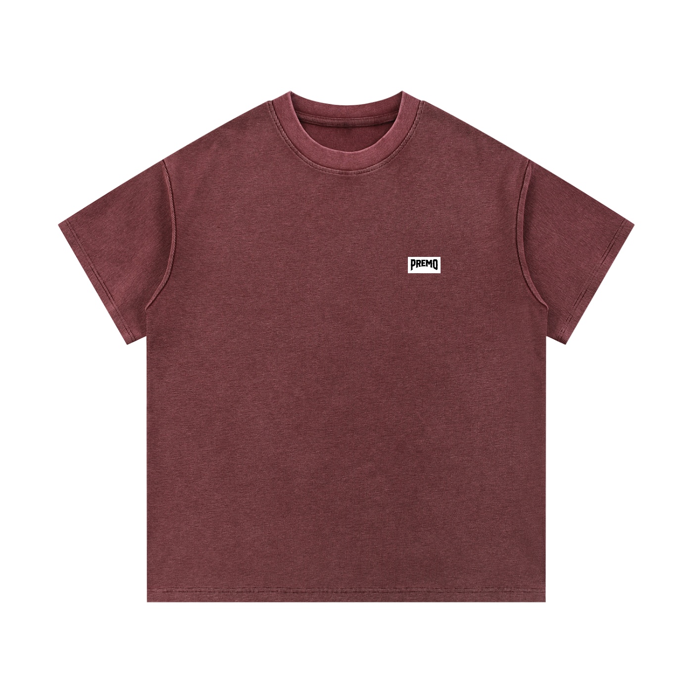 Premo Dark Mineral Wash Waffle Knit T-Shirt