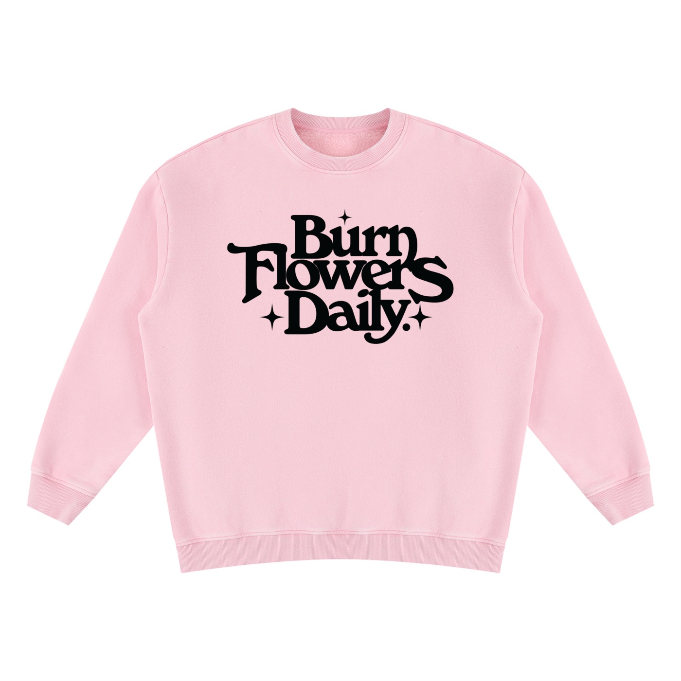 Burn Flowers Daily Vintage Wash Fleece Sweatshirt